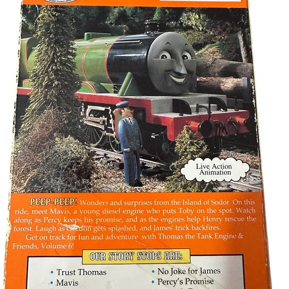 Thomas The Tank Engine VHS Trust Thomas & Other Stories George Carlin Train Rare - Picture 4 of 13